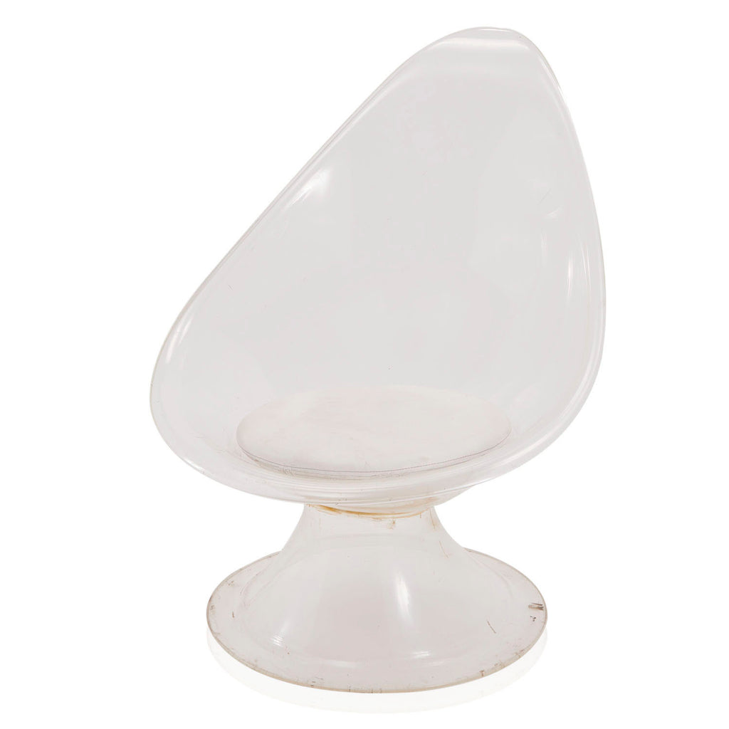 Lucite High Back Mod Lounge Chair