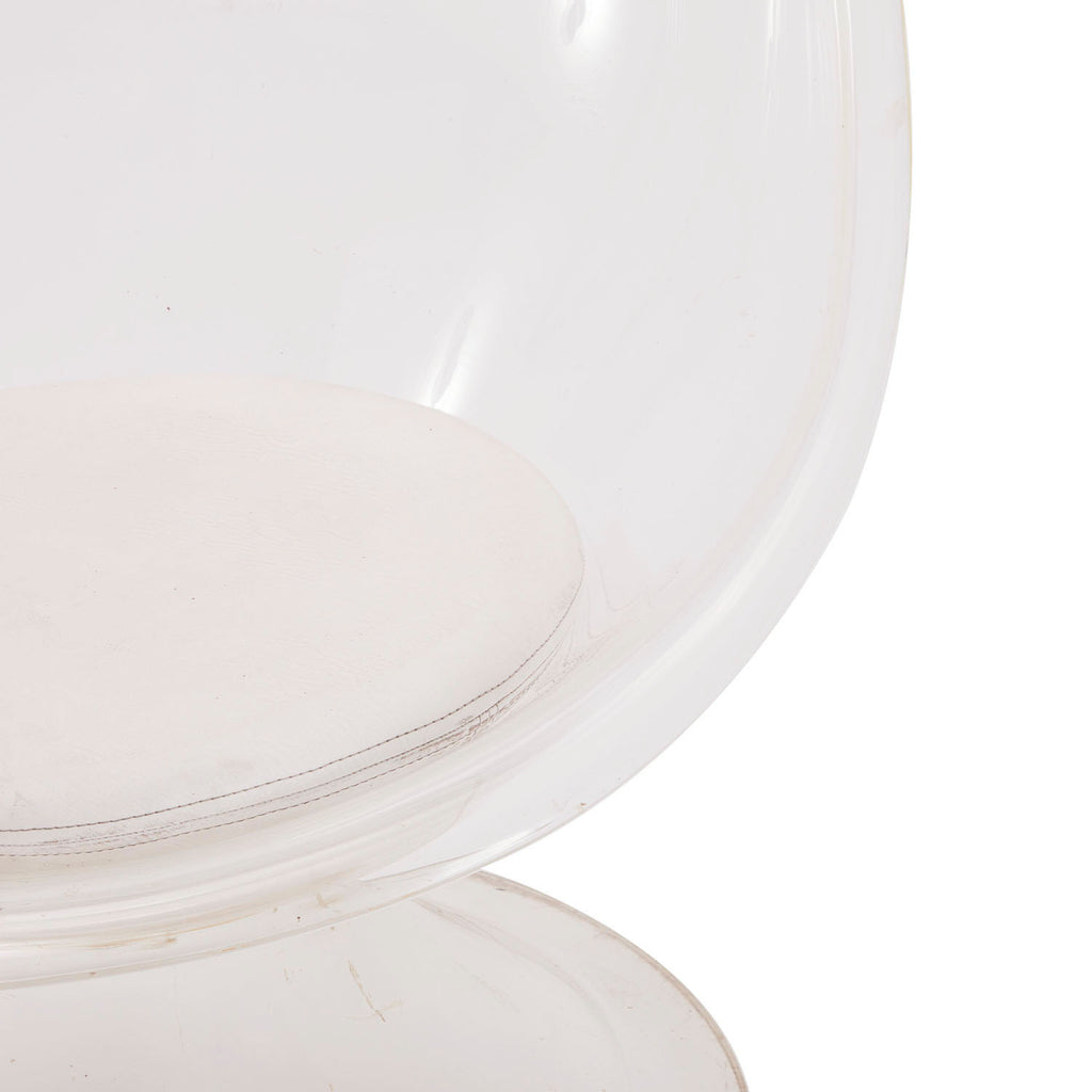 Lucite High Back Mod Lounge Chair