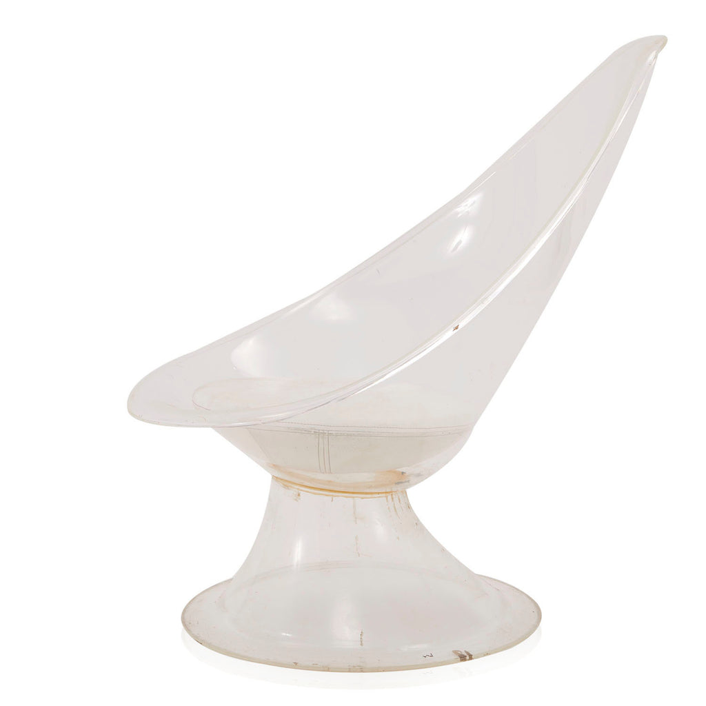 Lucite High Back Mod Lounge Chair
