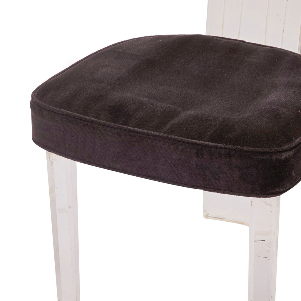 Lucite Fan Back Dining Chair
