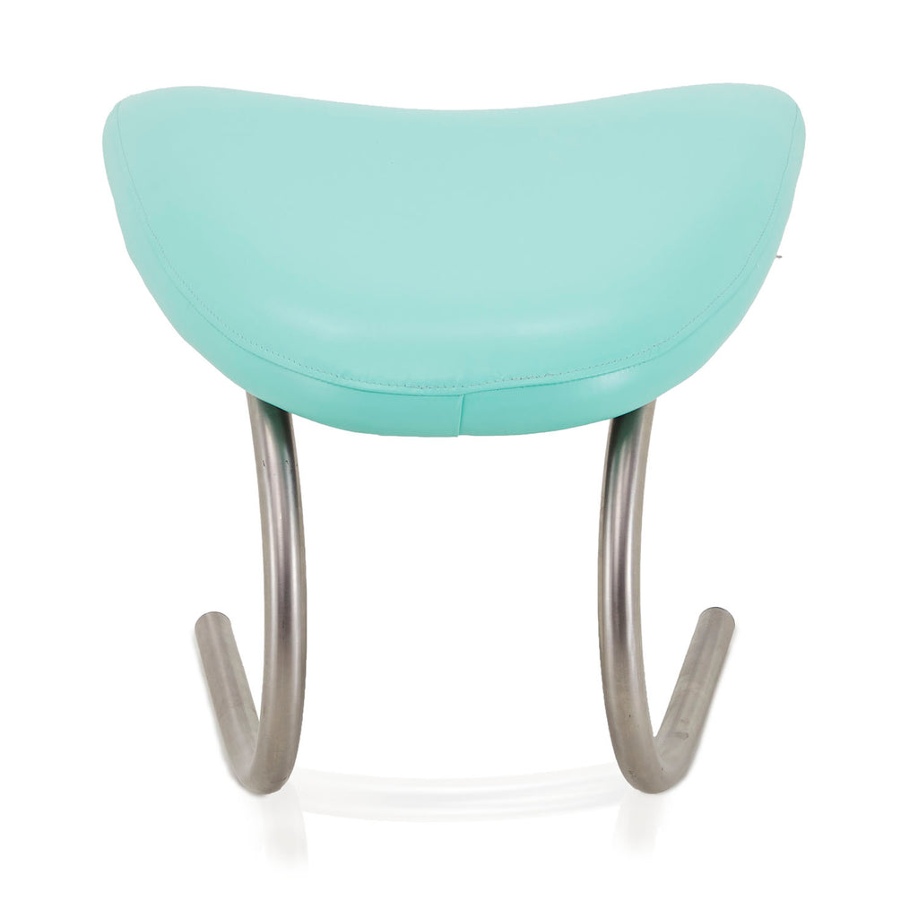 Blue Turquoise Futuristic Ottoman