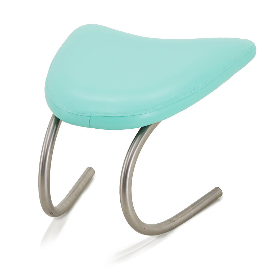 Blue Turquoise Futuristic Ottoman