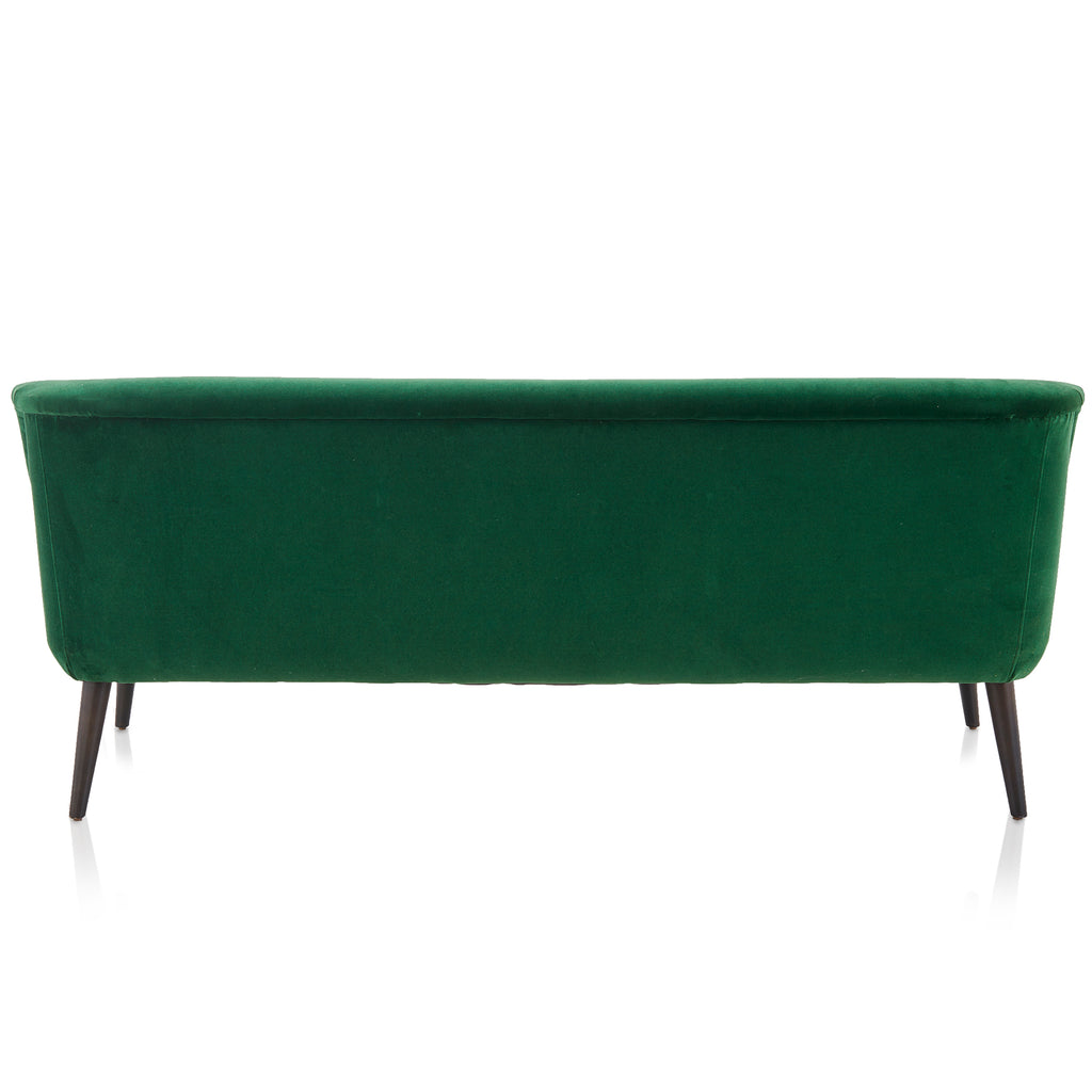 Dark Green Velvet Modern Sofa