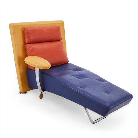 Memphis Style Primary Color Chaise Lounger