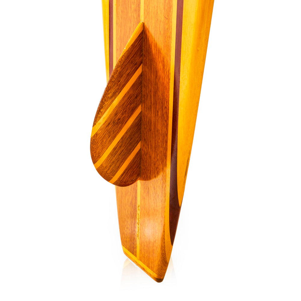 Smooth Light Wood Surfboard
