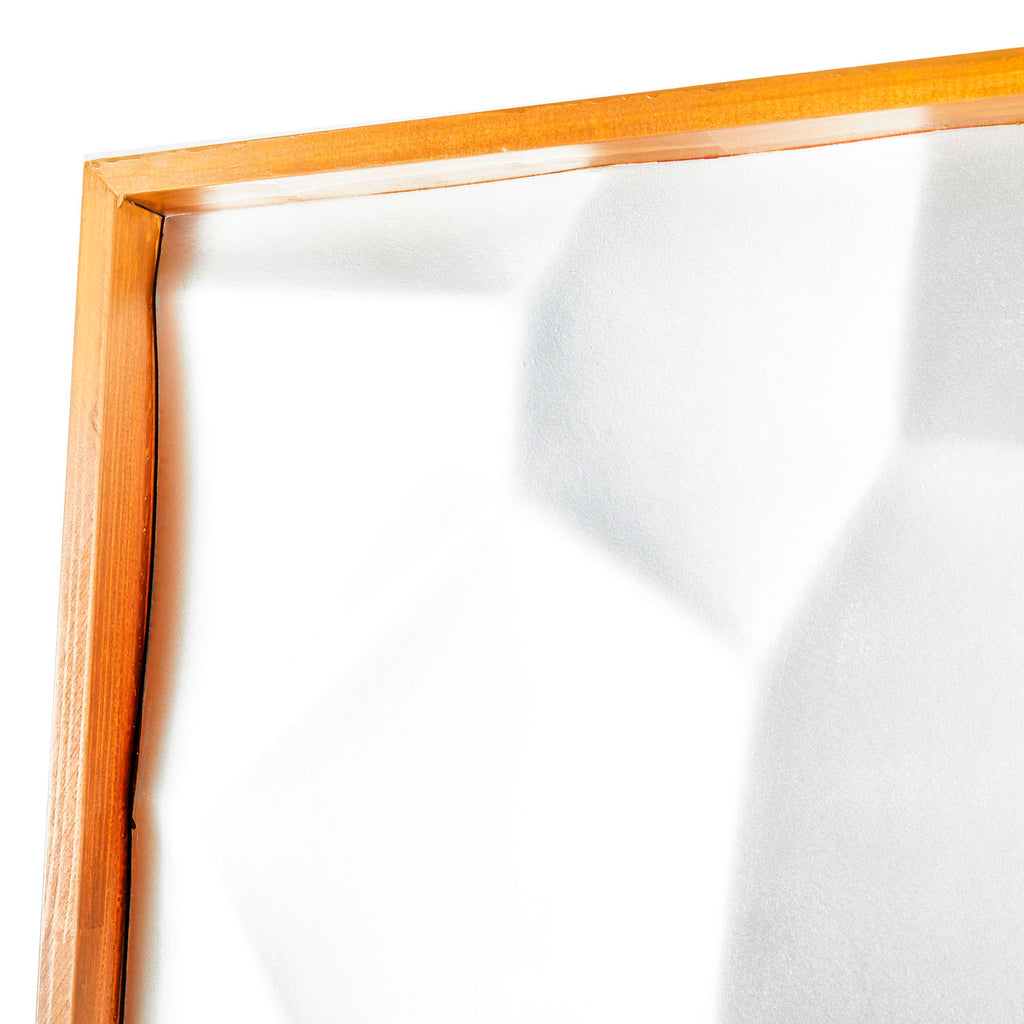 Silver Geometric Room Divider - Square