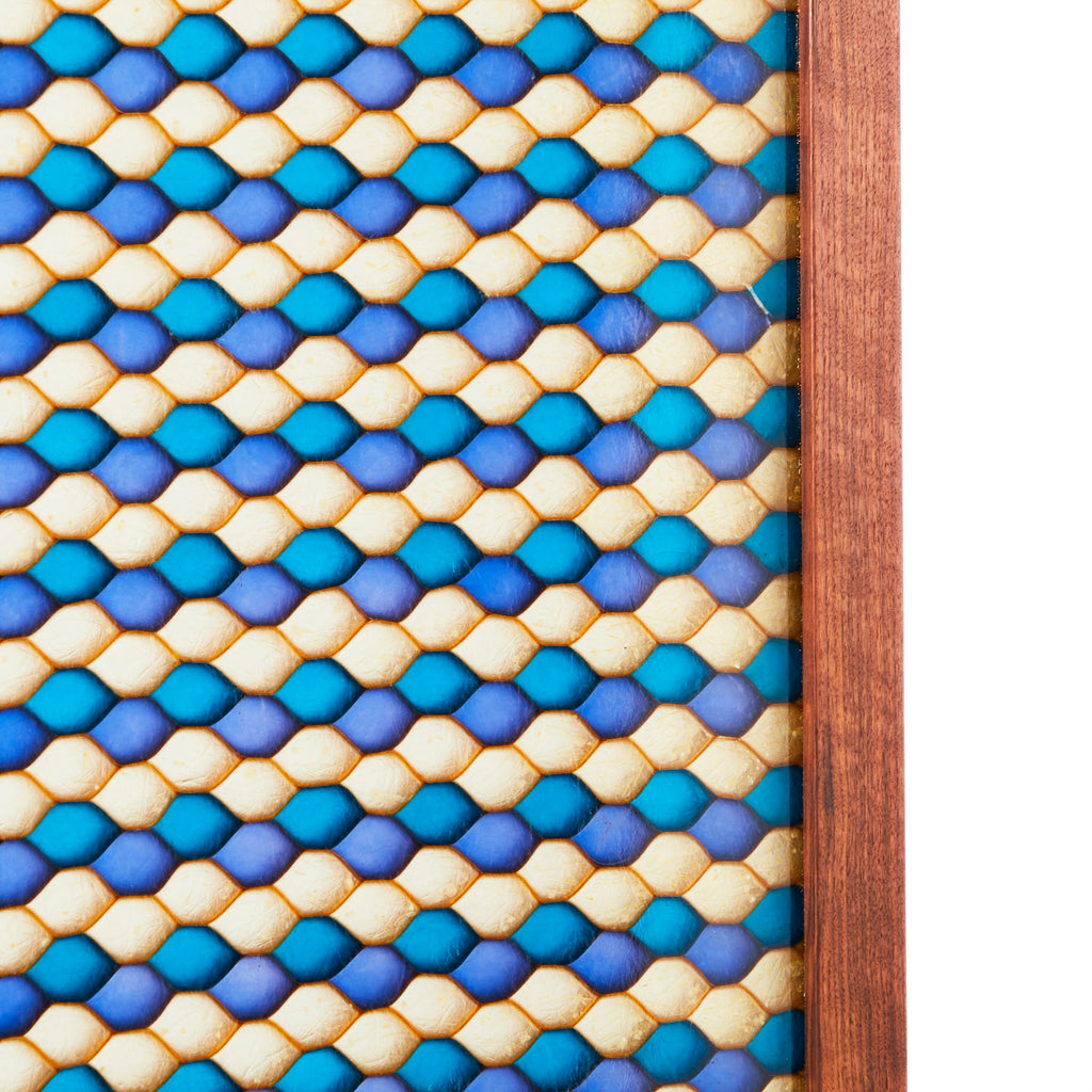 Small Blue and White Pattern Room Divider