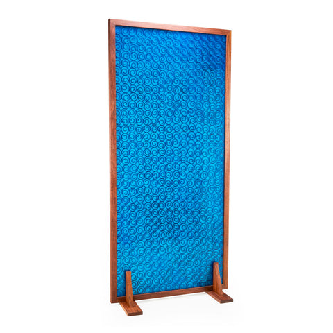 Blue Spiral Room Divider