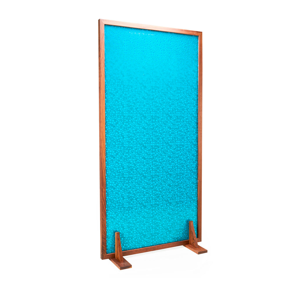 Turquoise Bubble Pattern Room Divider