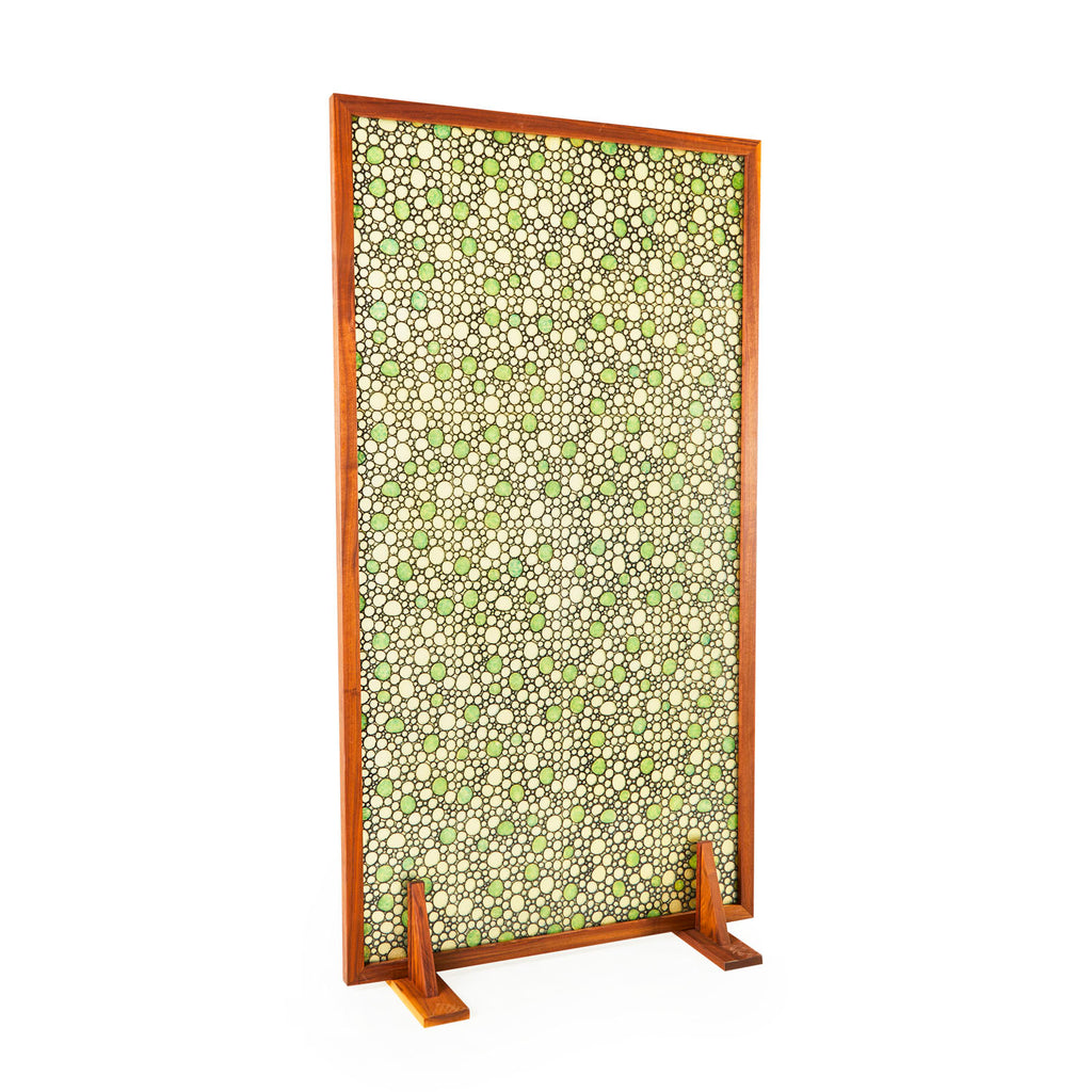 Green Dot Resin Room Divider
