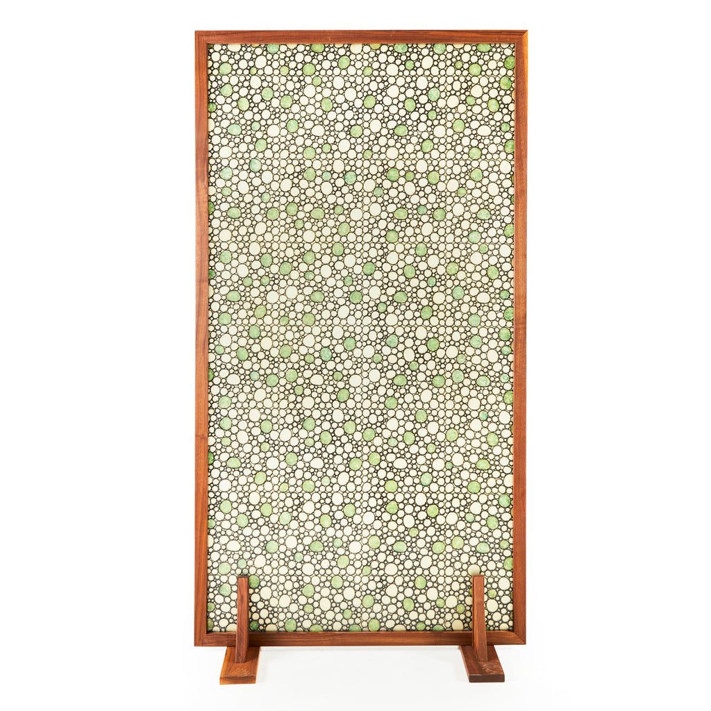 Green Dot Resin Room Divider