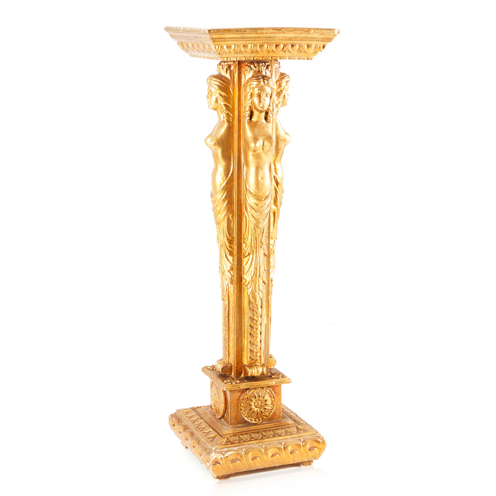 Gold Ornate Pedestal