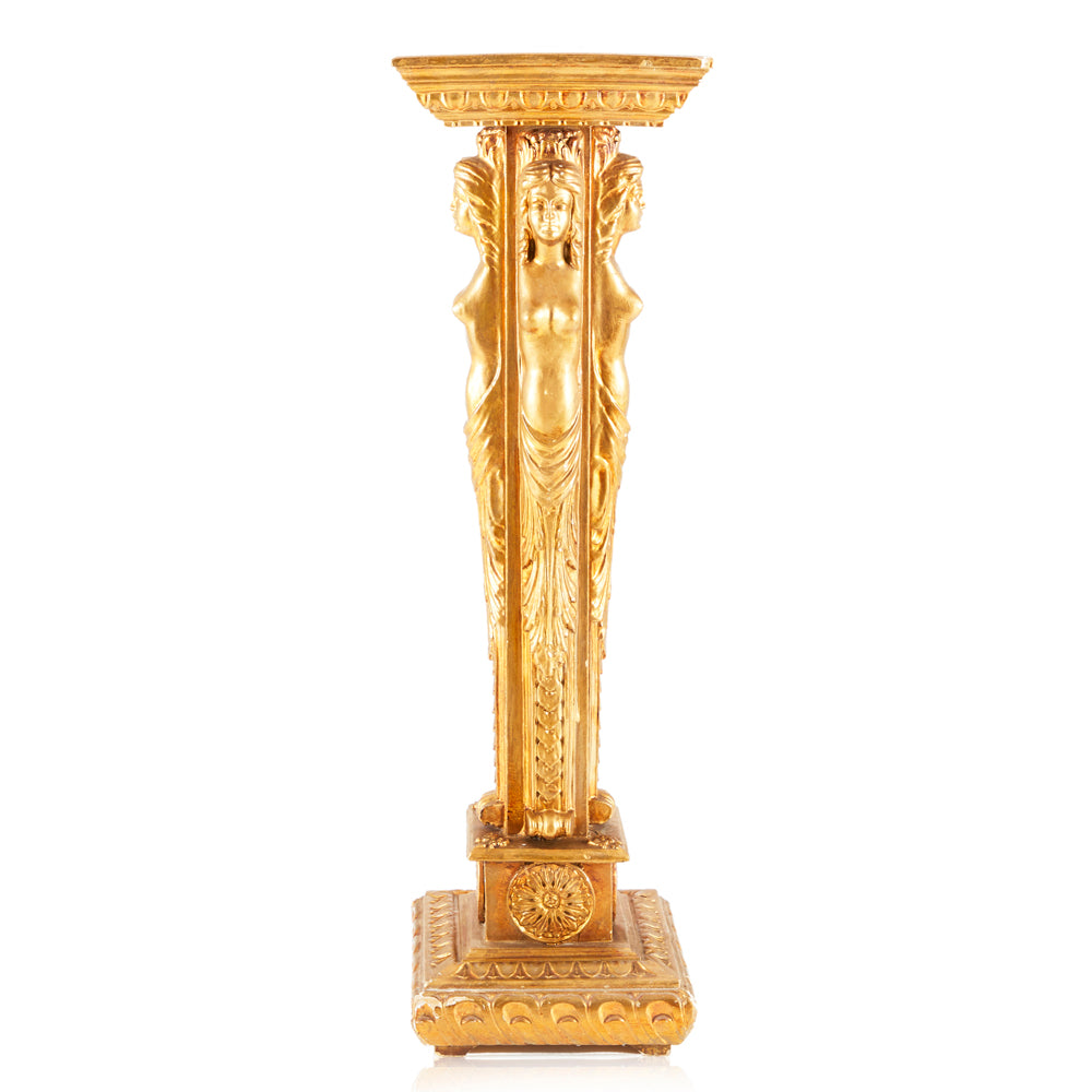 Gold Ornate Pedestal