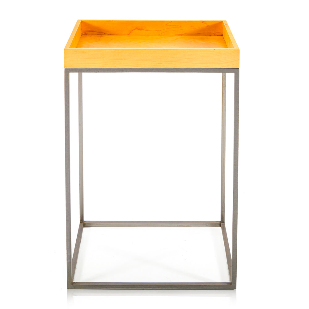 Wood Tray Side Table - Tall 3