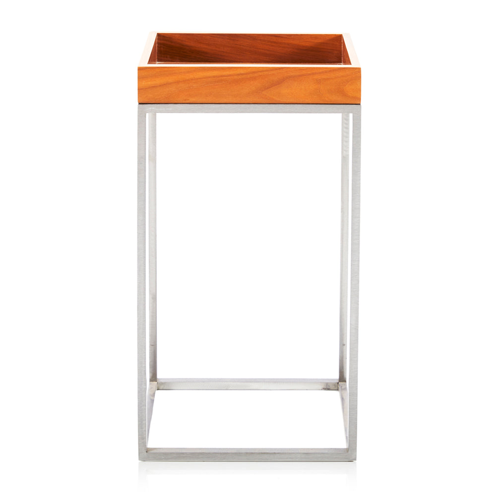 Wood Tray Side Table - Medium