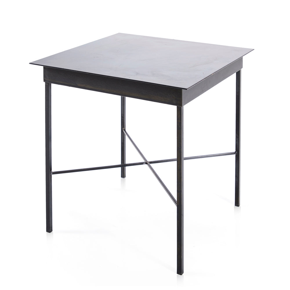 Black Steel Side Table - Short