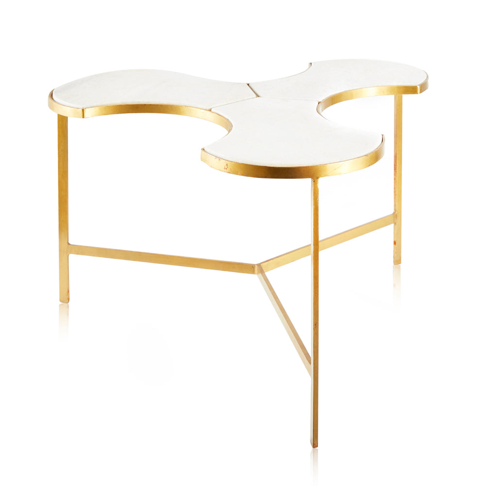 White Marble Puzzle Piece Coffee Table