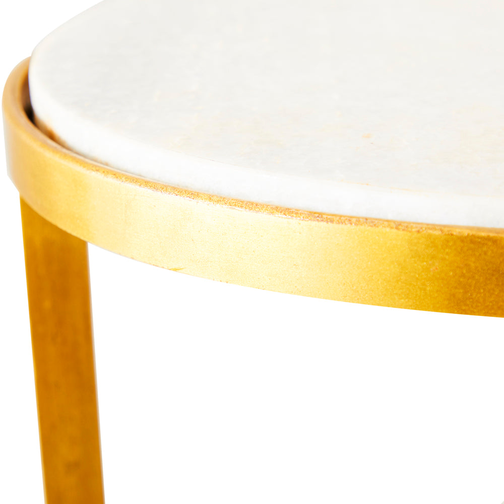 White Marble Puzzle Piece Coffee Table