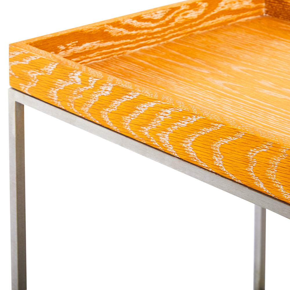 Wood Tray Side Table - Short