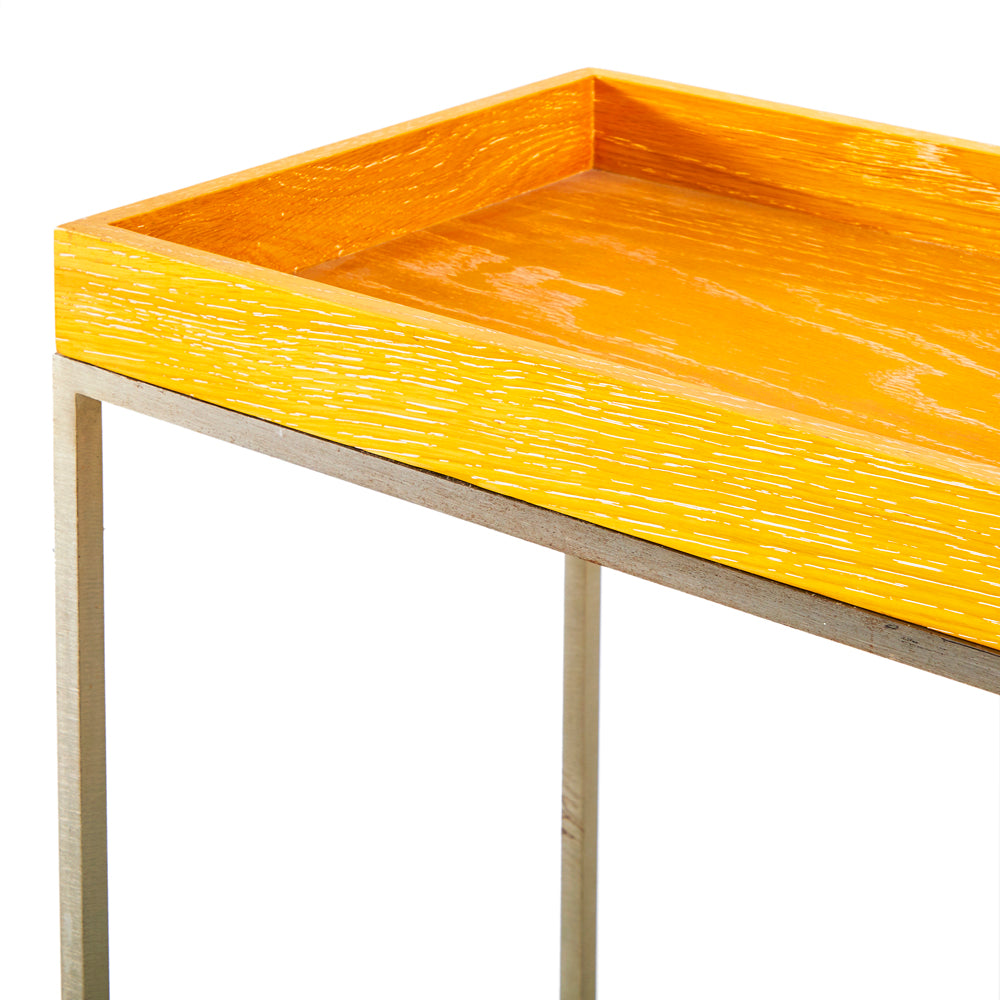 Wood Tray Side Table - Tall 2