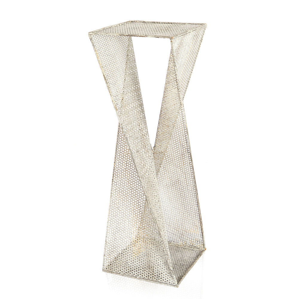 Grated Twisted Metal Pedestal