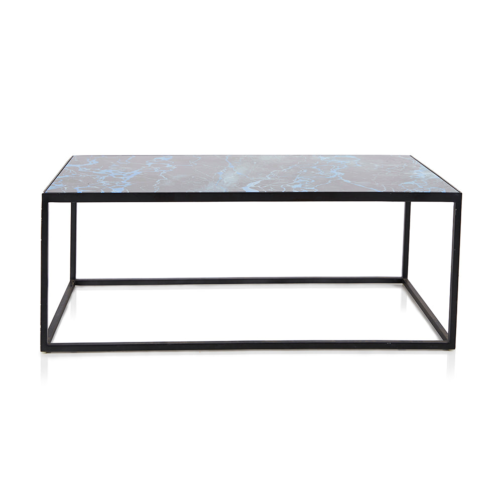 Blue & Black Lightning Coffee Table