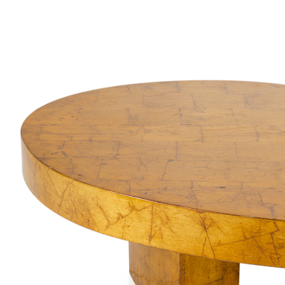 Gold Leaf Huge Peanut Shape Coffee Table