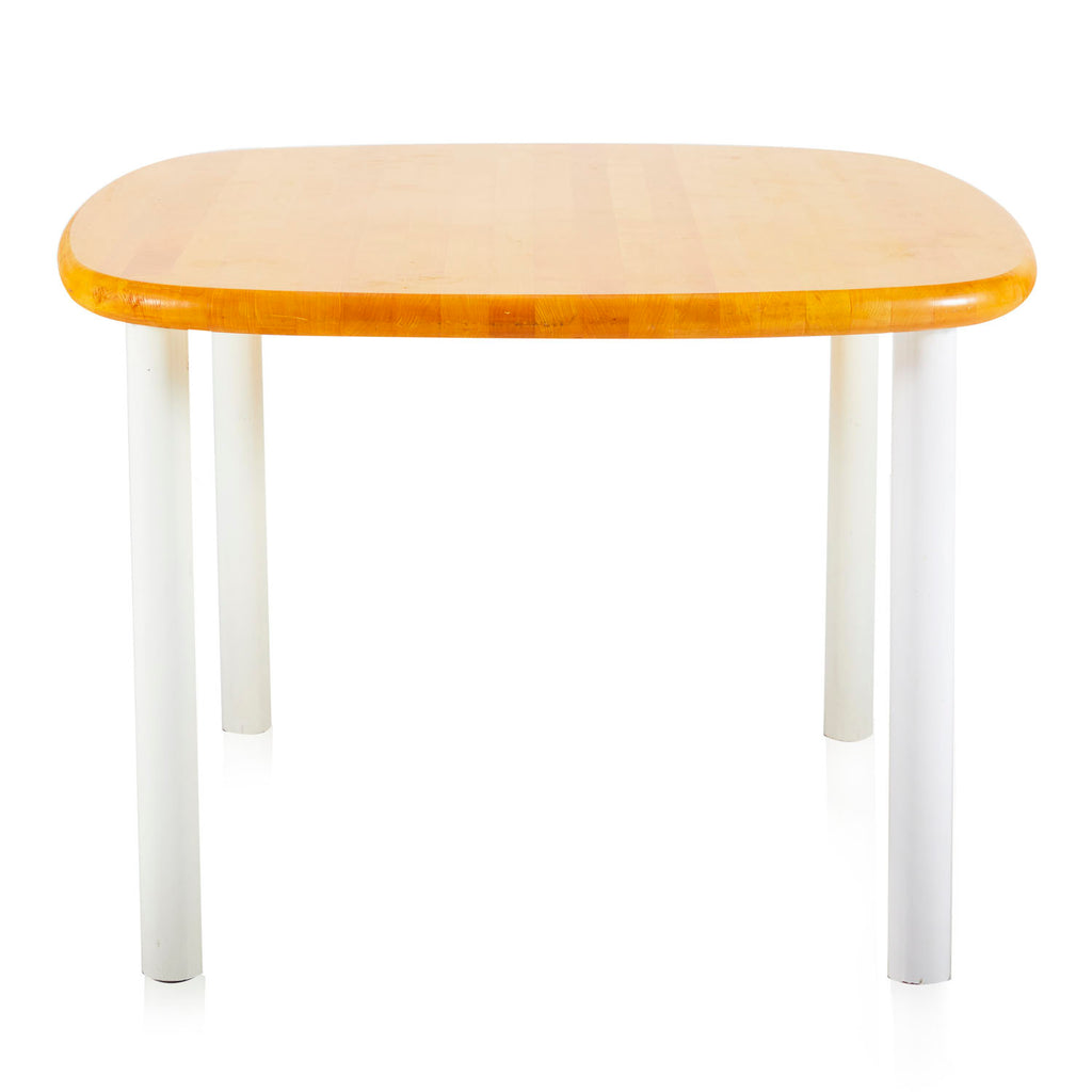 Wood & White Legged Kitchen Table