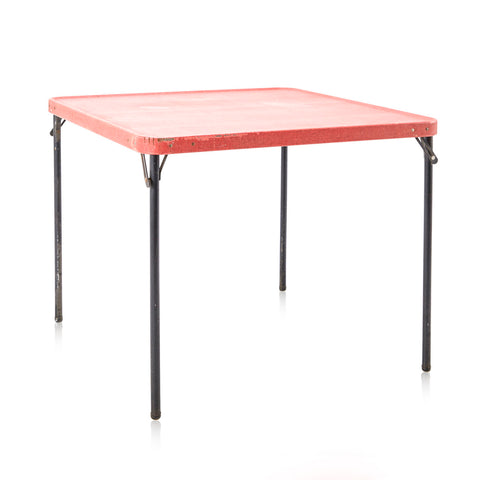 Speckled Red Folding Card Table