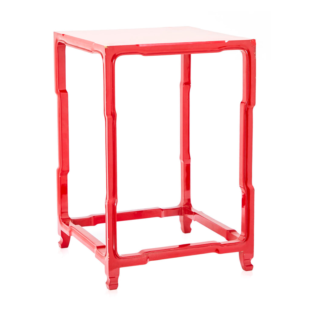 Red Chinese End Table
