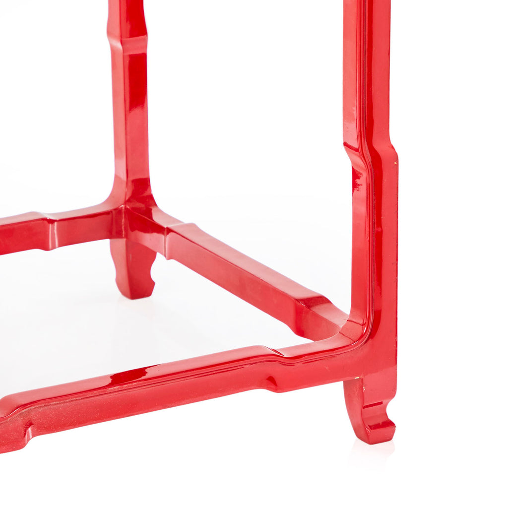 Red Chinese End Table