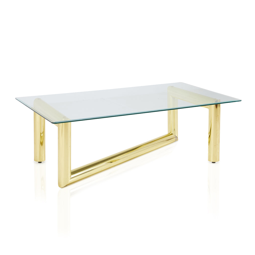 Gold Tube Coffee Table