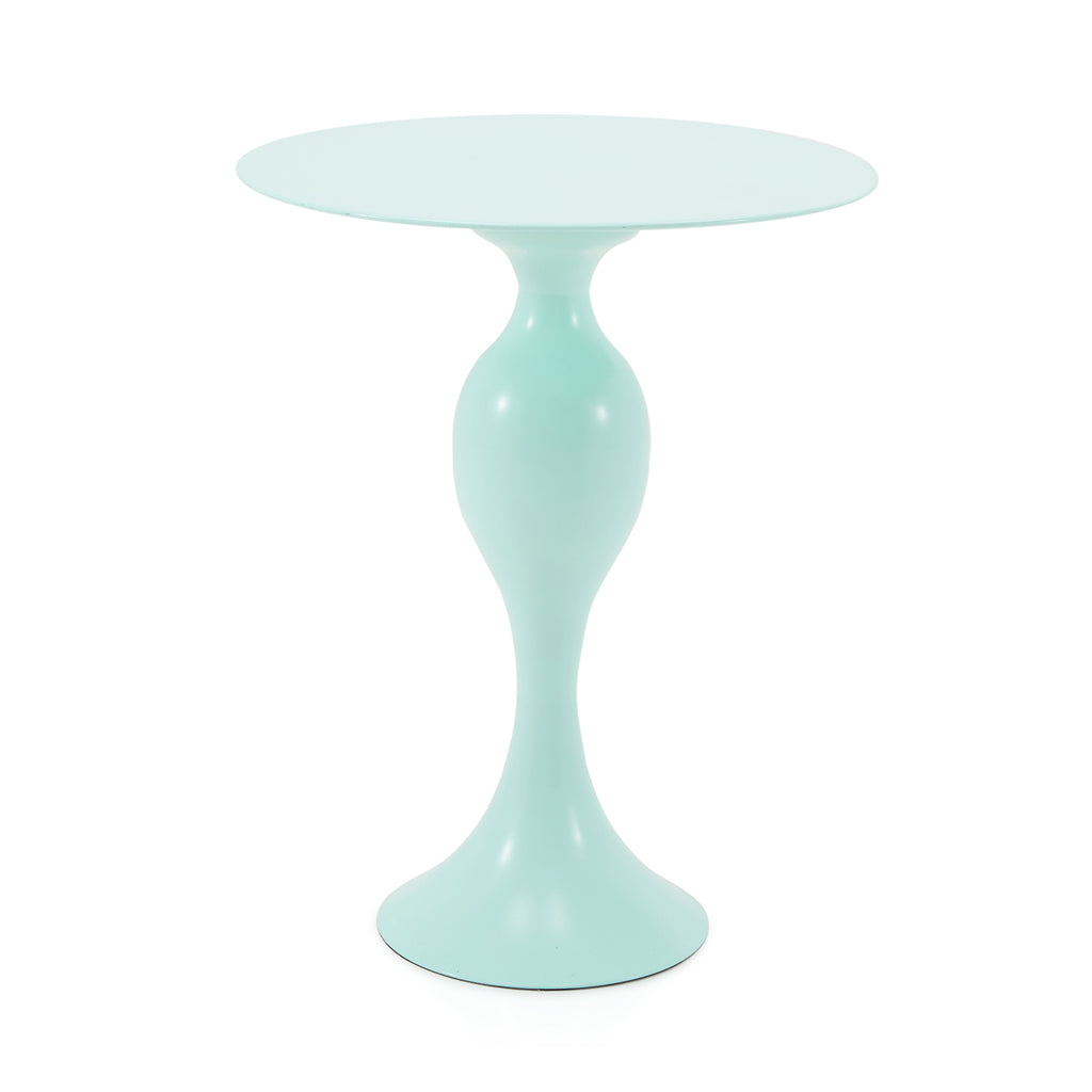 Turquoise Hourglass Side Table