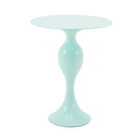 Turquoise Hourglass Side Table