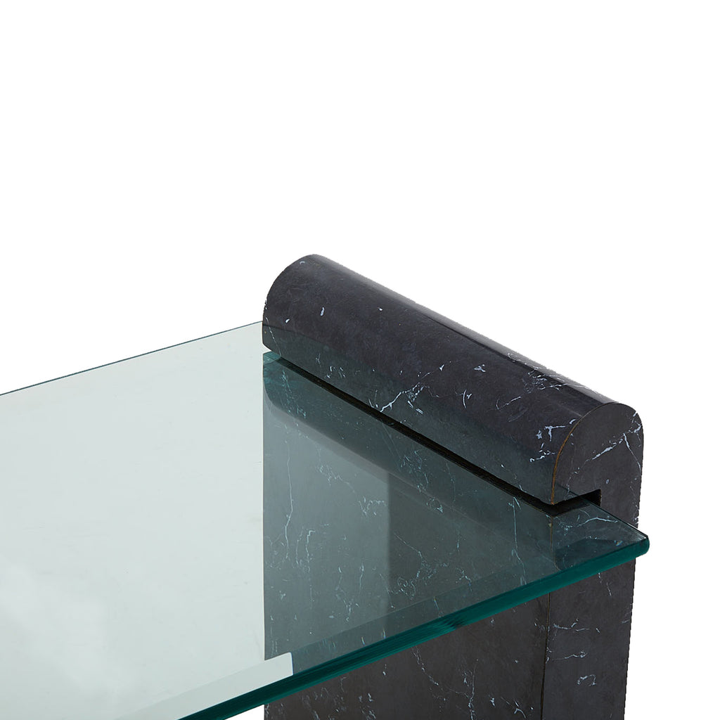 Black 80s S-Curve Console Table