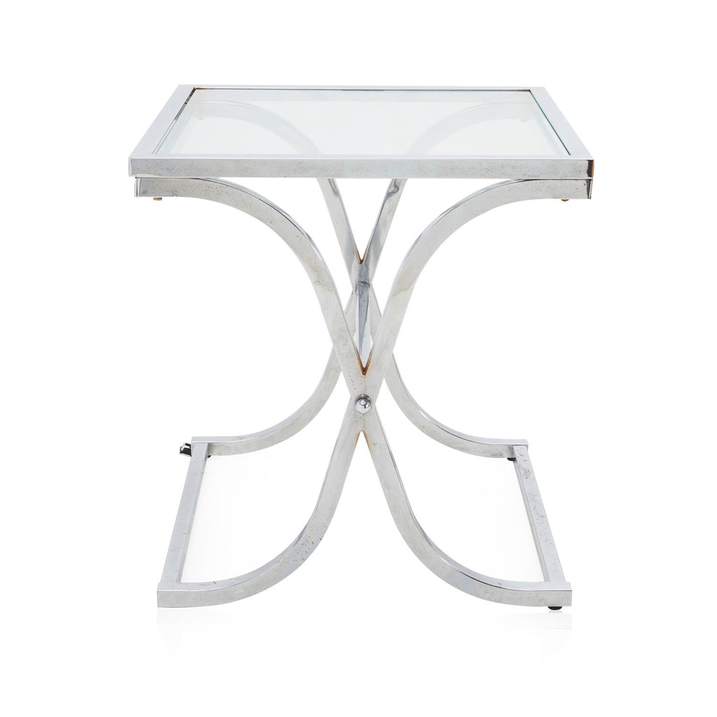 Chrome Curved Base Side Table