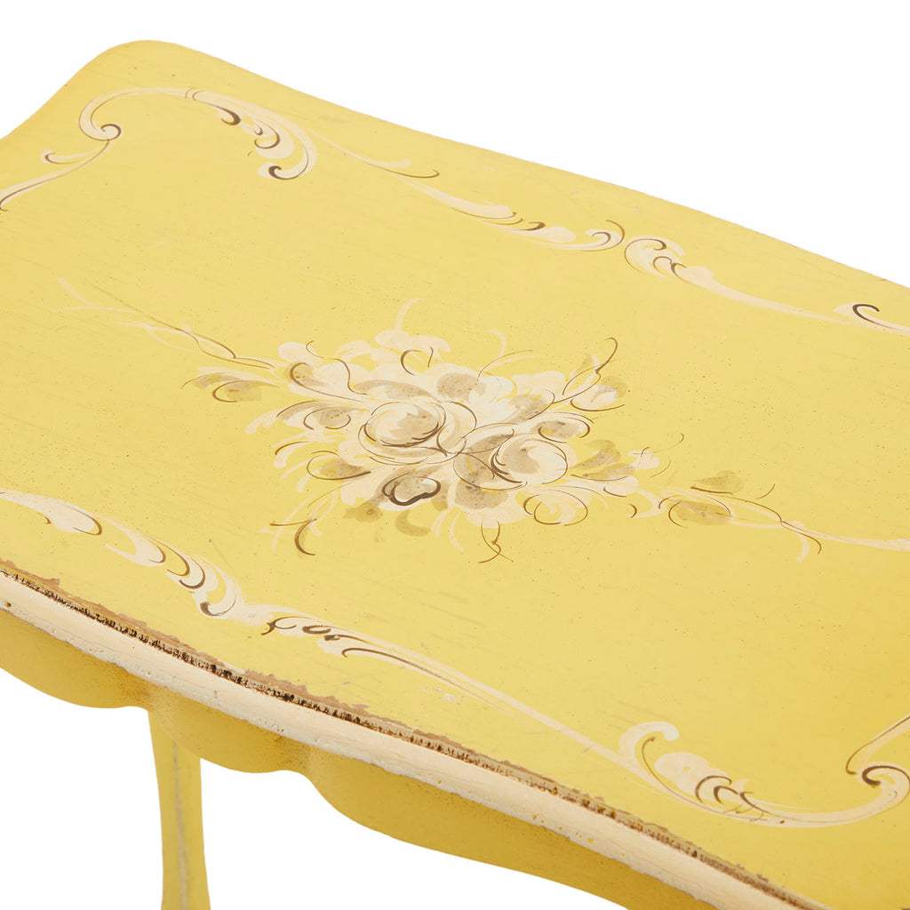 Yellow Nesting French Side Tables