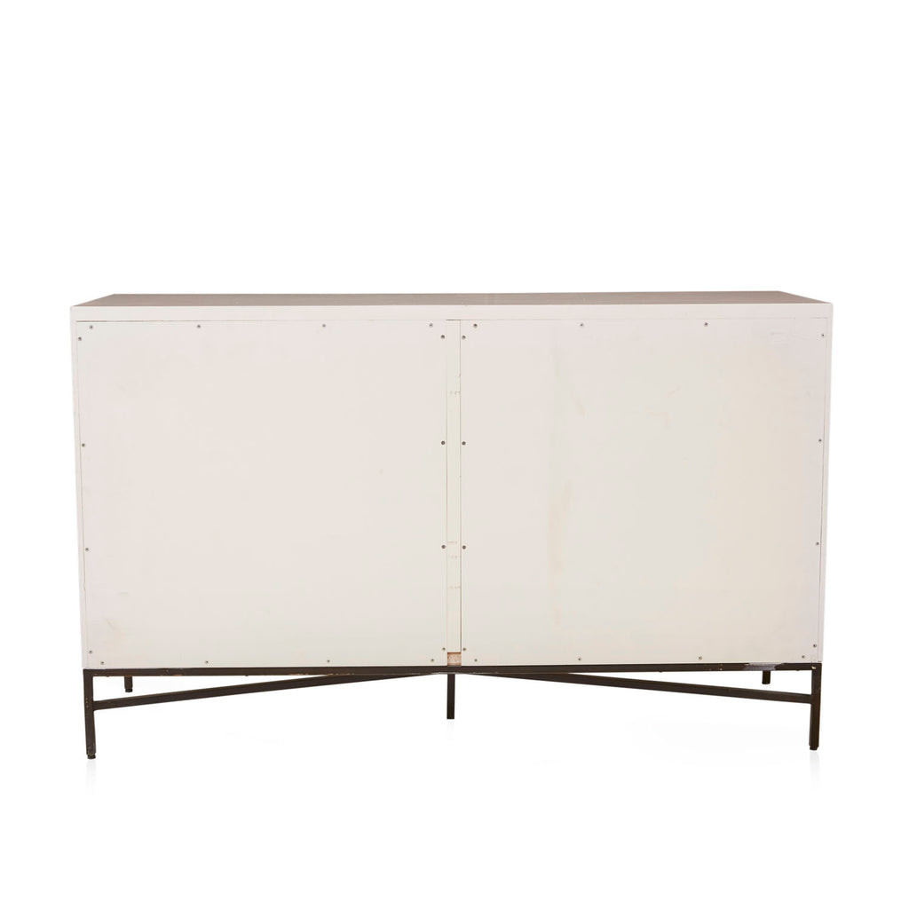 Cream Modern Mosaic Six Drawer Dresser