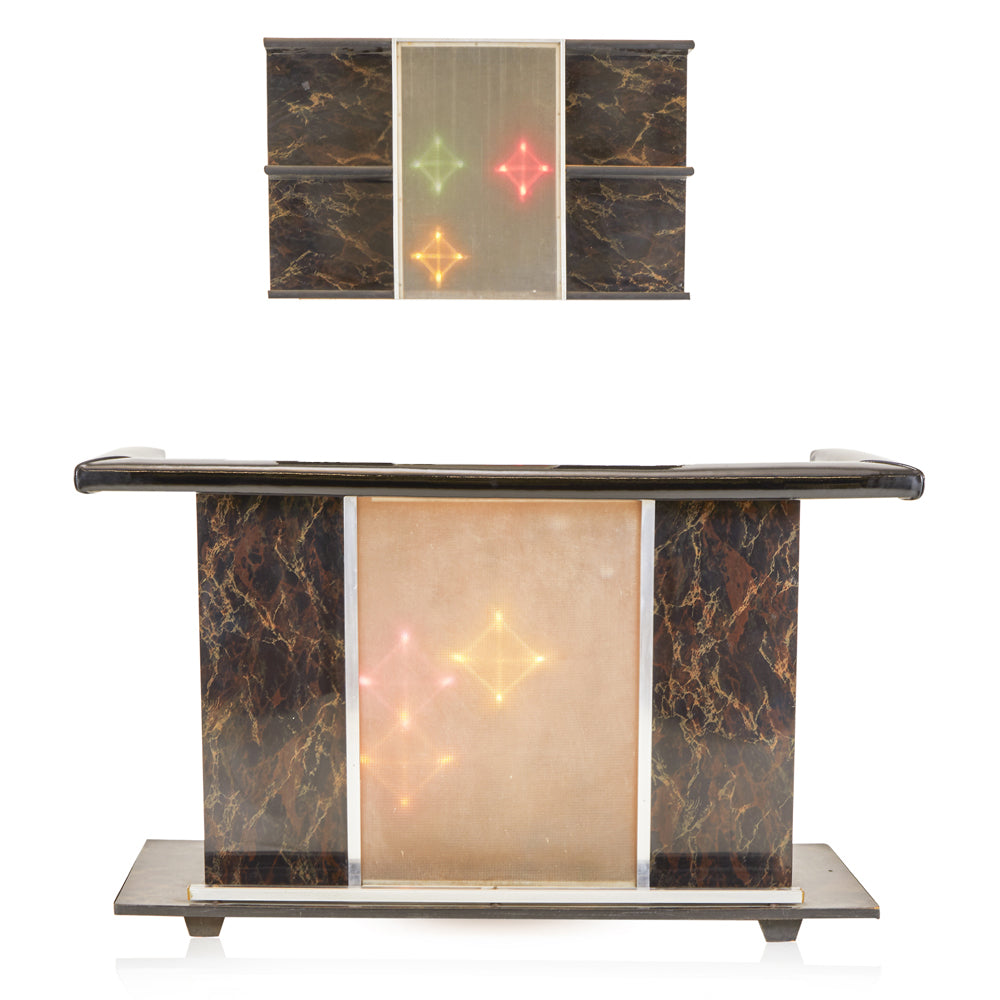 Marbled Light Up Bar Set