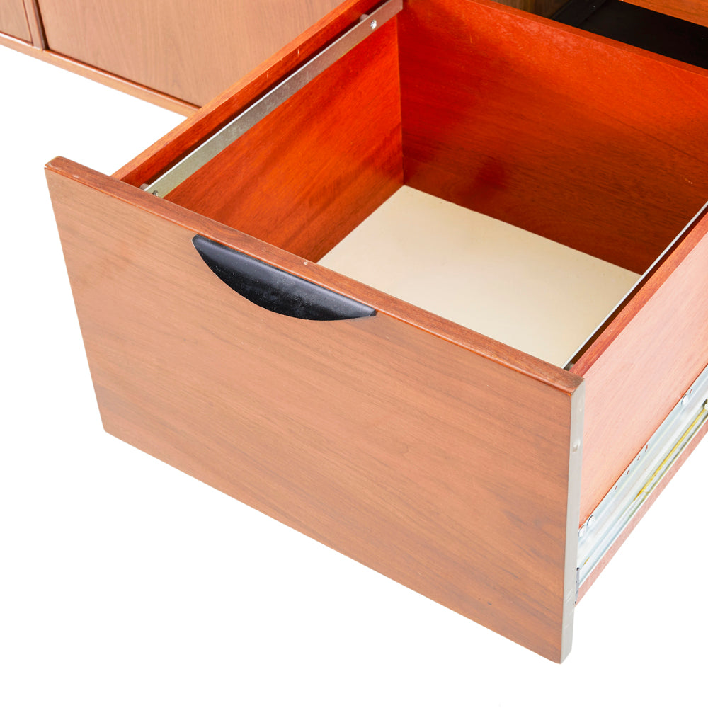 Modern Wood Office Credenza with Drawers