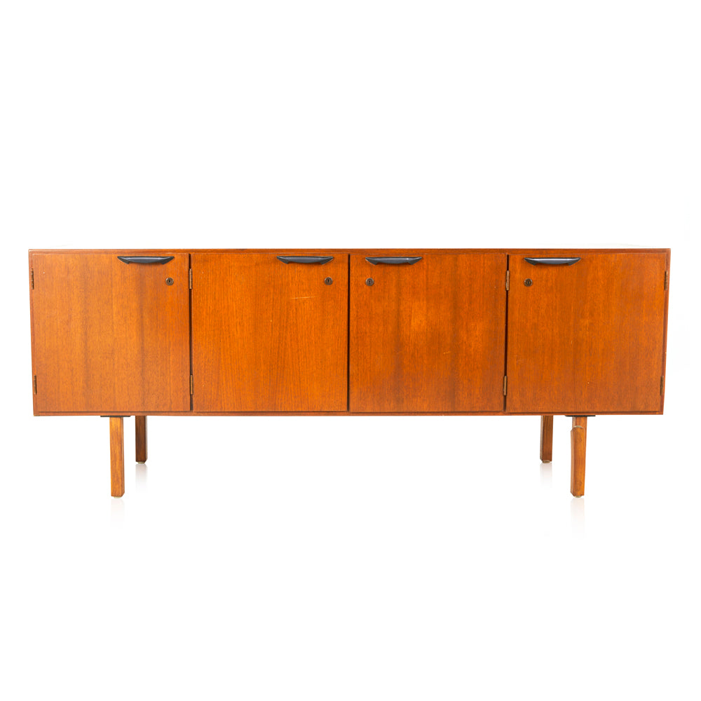 Wood Mid Century Office Credenza Cabinet