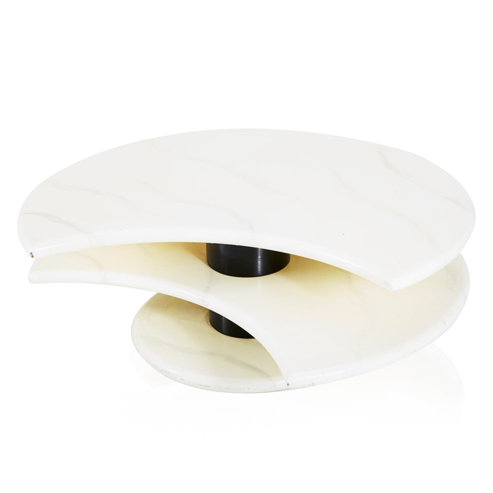 White Modern Marble Coffee Table