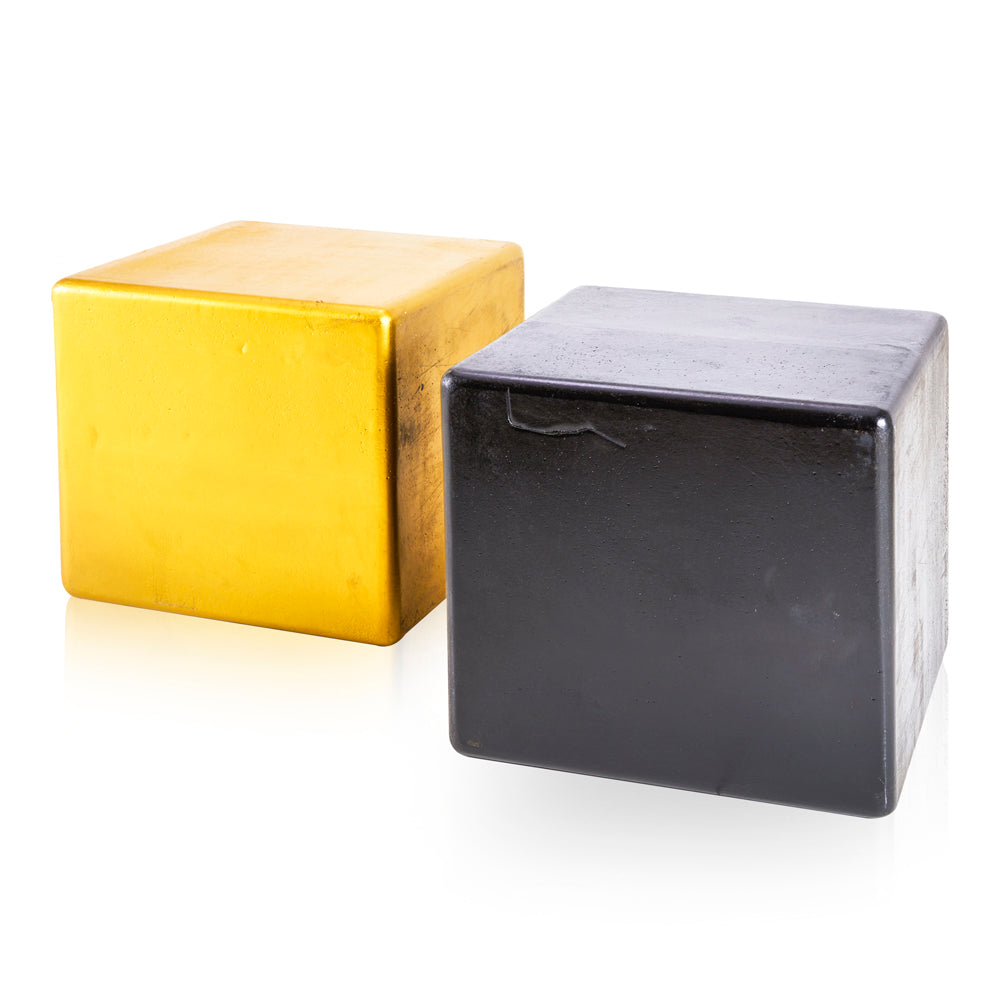Black Styrofoam Cube