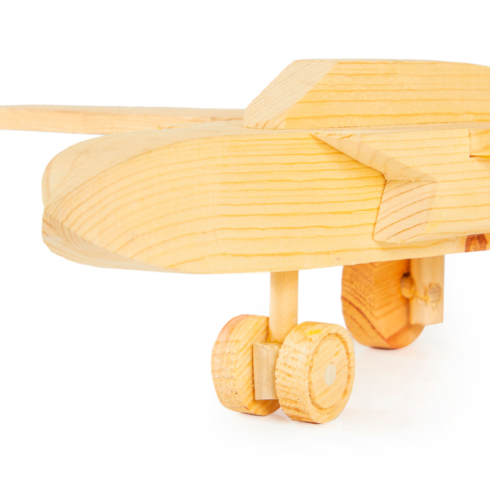 Wooden Toy Plane (A+D)
