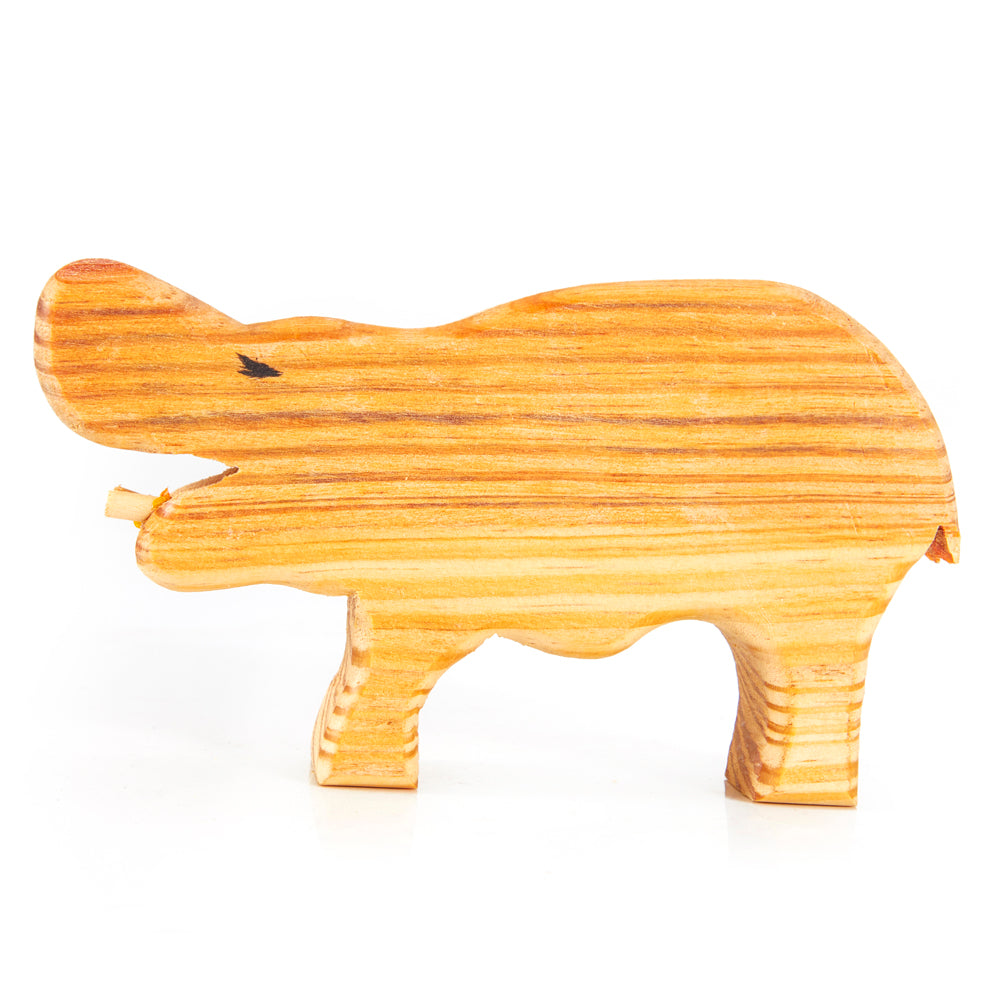 Wooden Hippo Toy (A+D)