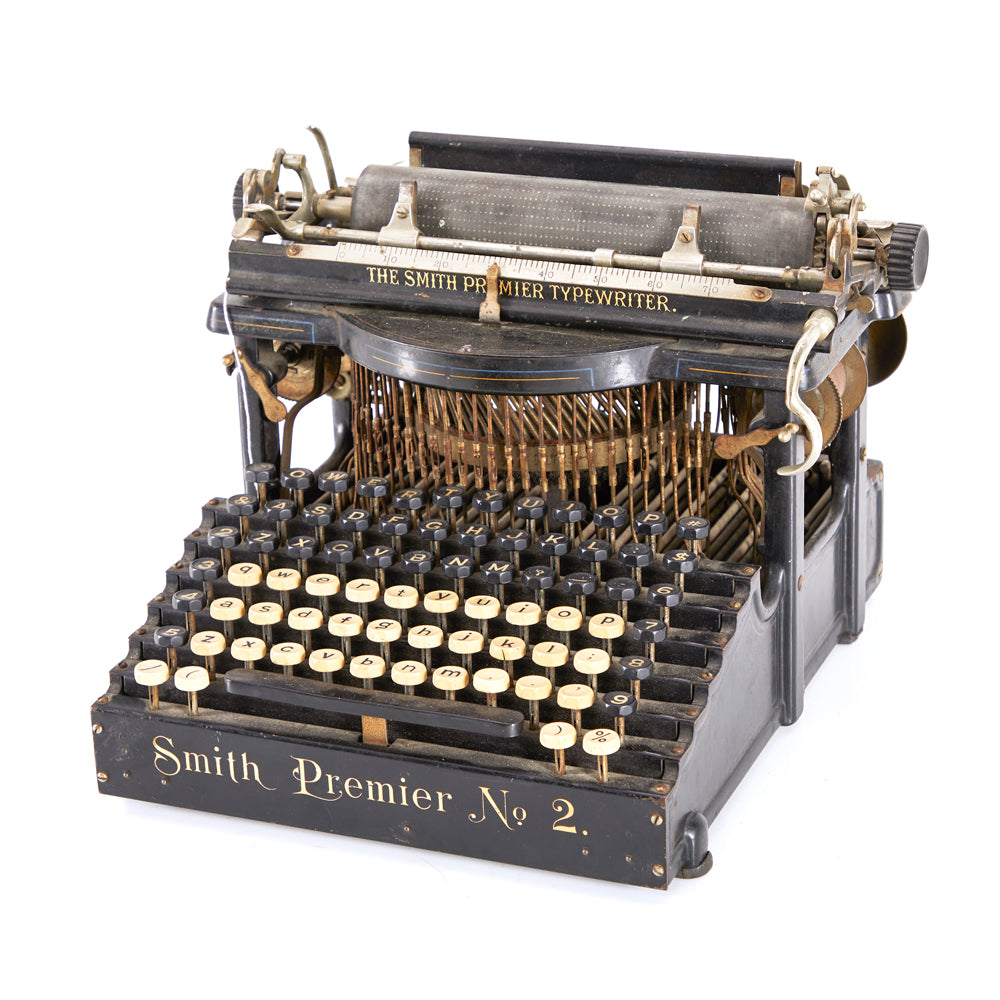 Smith Premier No. 2 Vintage Black Typewriter