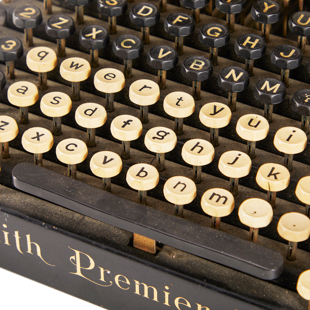 Smith Premier No. 2 Vintage Black Typewriter