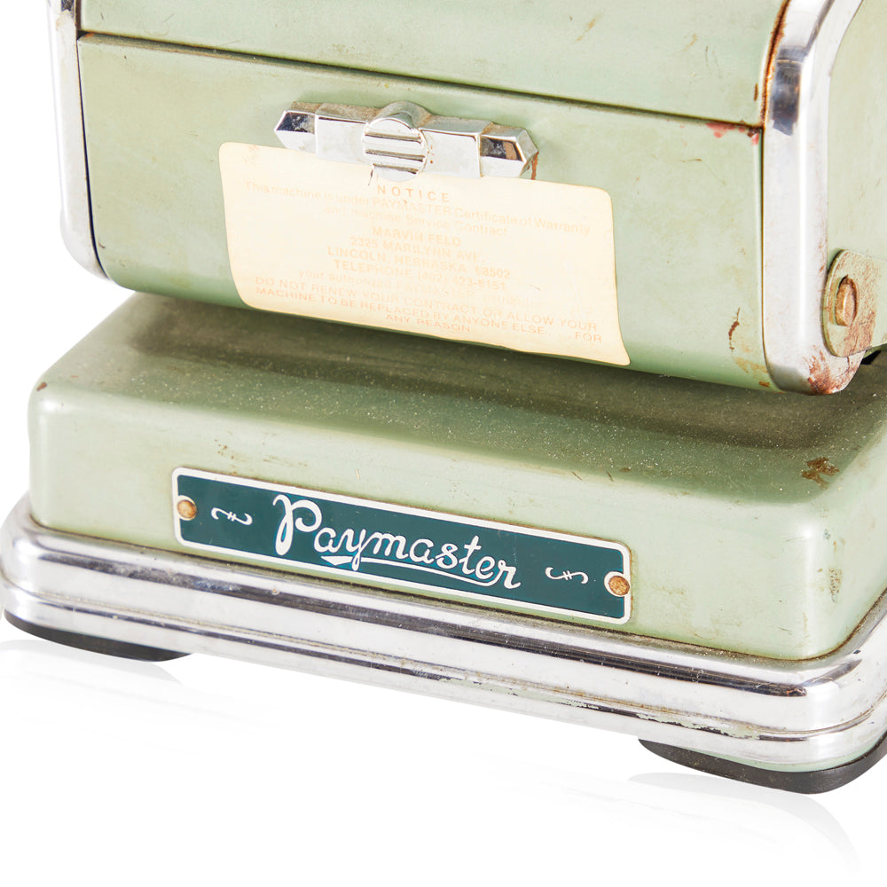 Paymaster Vintage Green Adding Machine