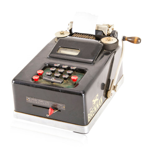 Brennan Vintage Black Adding Machine