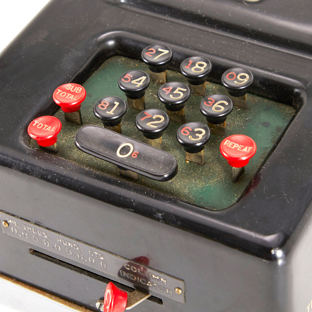 Brennan Vintage Black Adding Machine